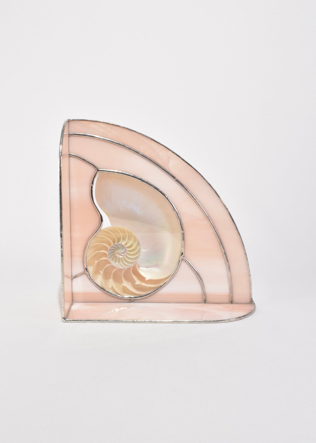 Nautilus Shell Glass Sculpture