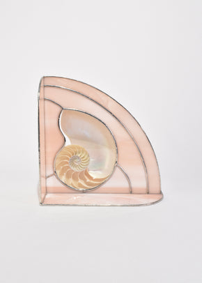 Nautilus Shell Glass Sculpture