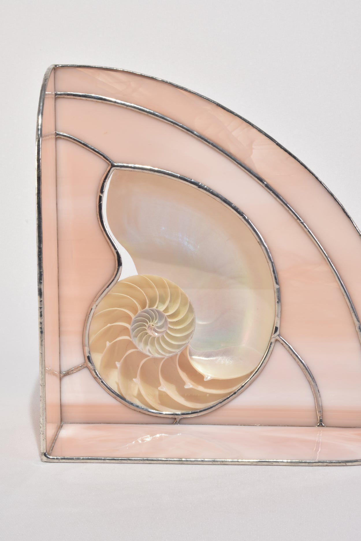 Nautilus Shell Glass Sculpture