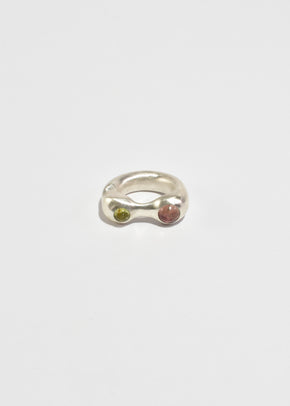 Green and Pink Tourmaline Esme Ring