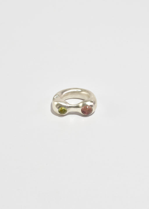 Green and Pink Tourmaline Esme Ring