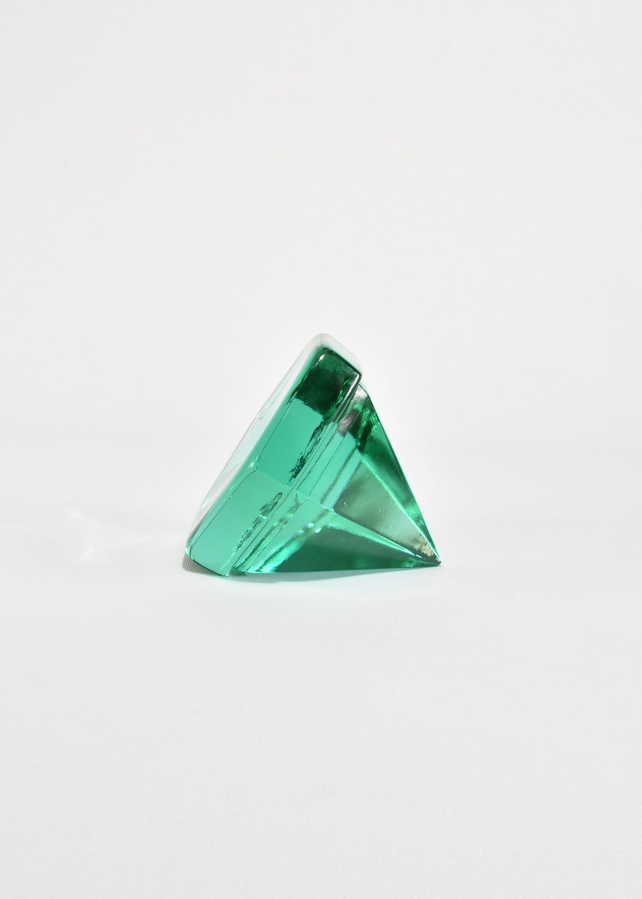 Teal Glass Prism