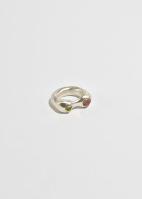 Green and Pink Tourmaline Esme Ring