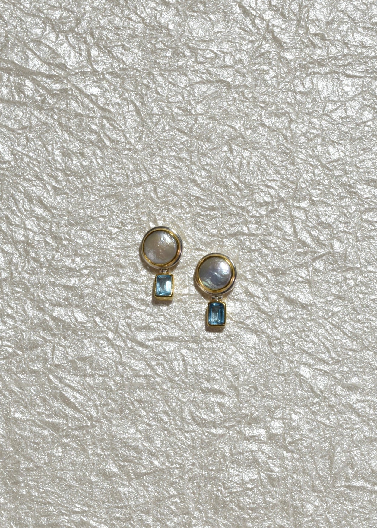 Pearl Topaz Earrings