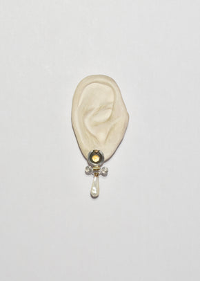 Citrine Mother of Pearl Earrings