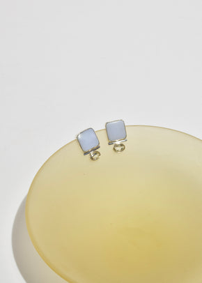 Chalcedony Aquamarine Earrings