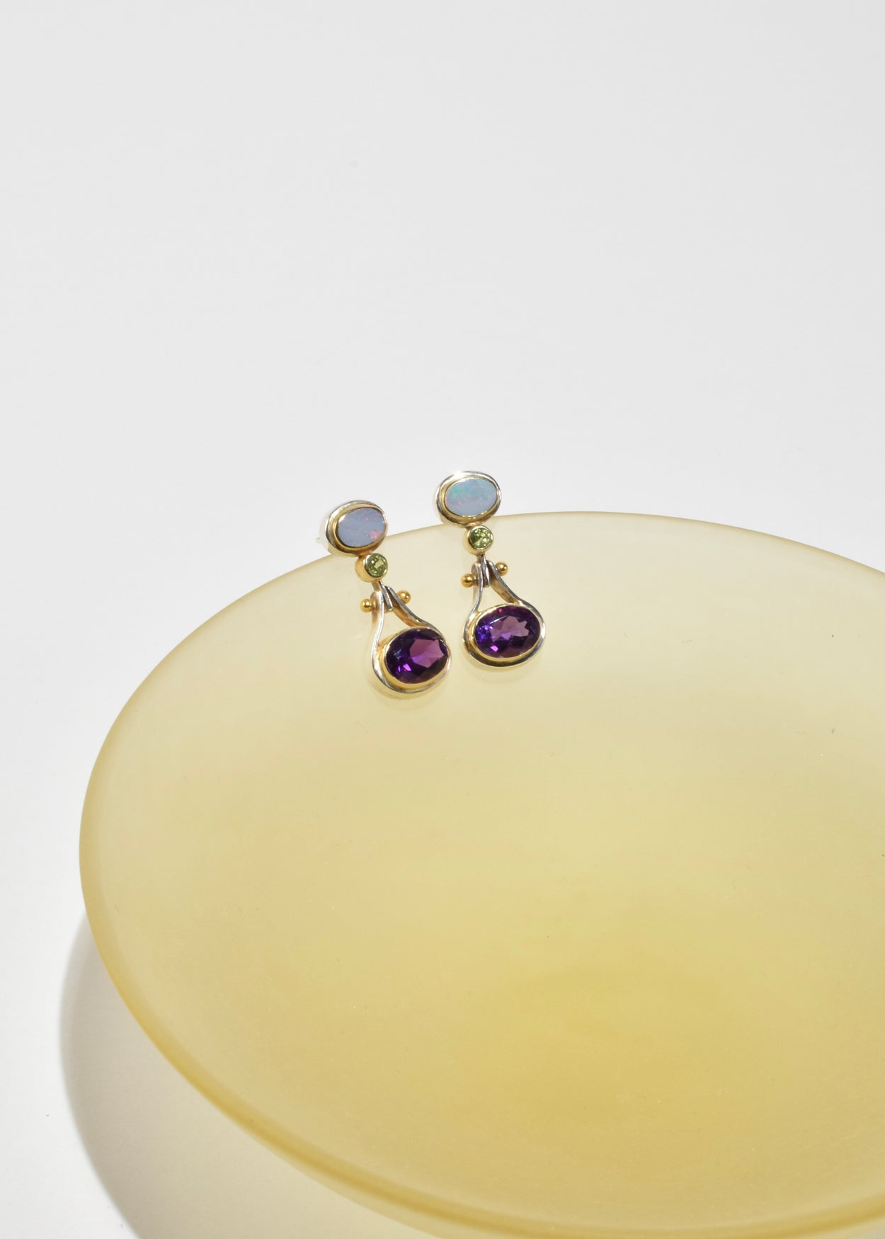 Opal Amethyst Peridot Earrings