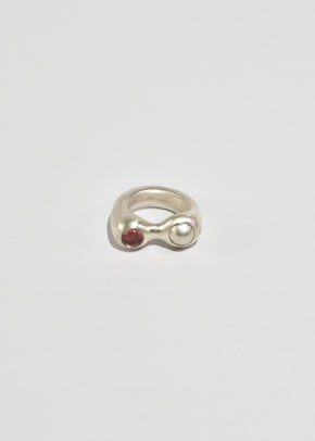 Silver and Pink Tourmaline Esme Ring