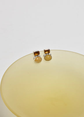 Citrine Yellow Quartz Earrings