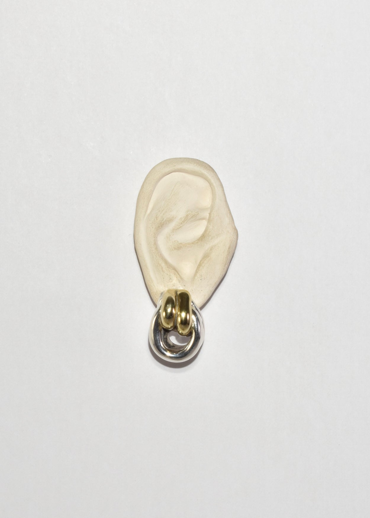 Two-Tone Knot Earrings