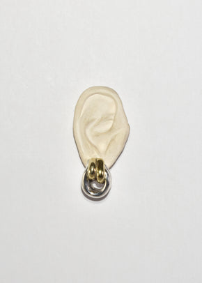 Two-Tone Knot Earrings