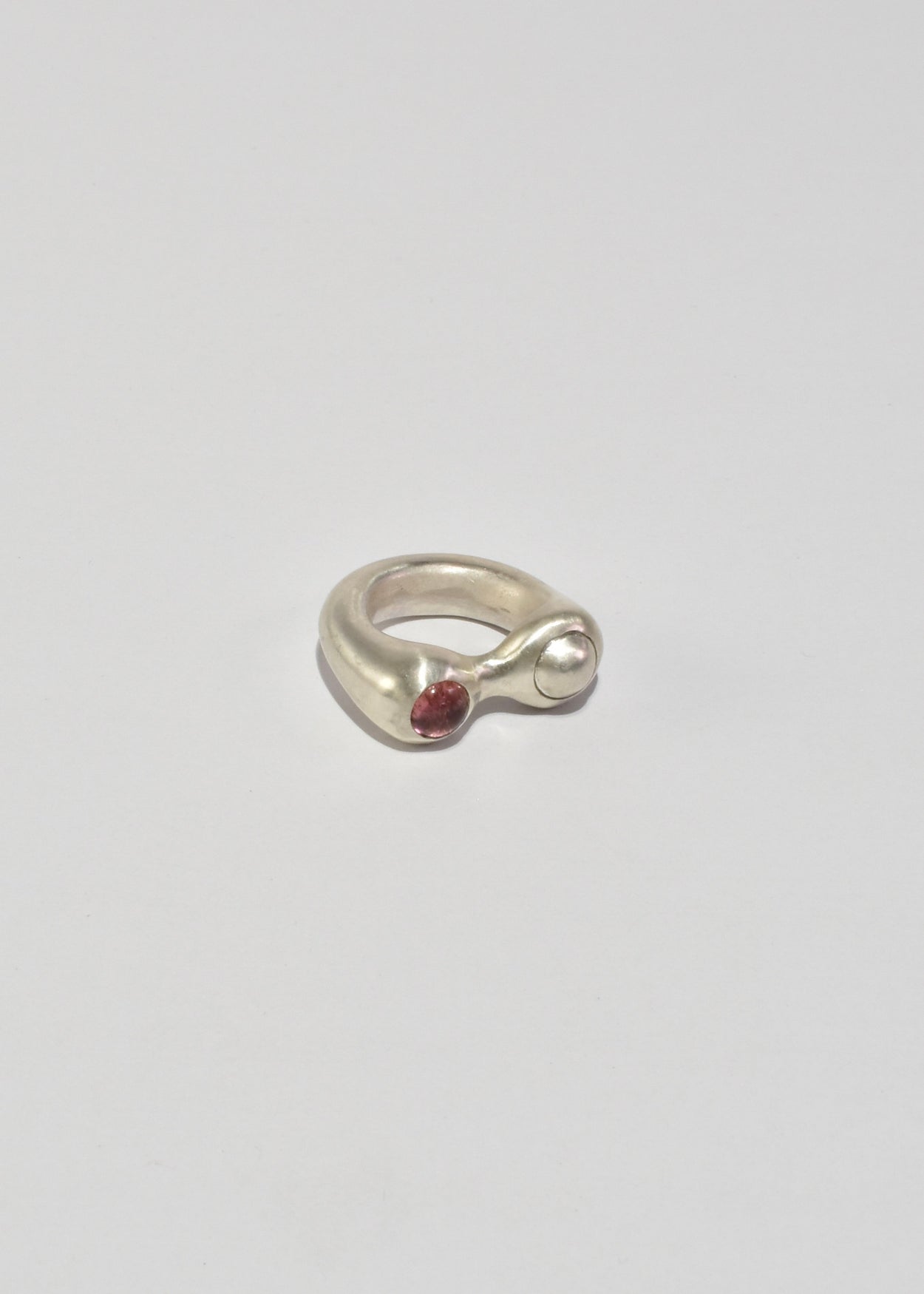 Silver and Pink Tourmaline Esme Ring