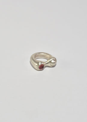 Silver and Pink Tourmaline Esme Ring