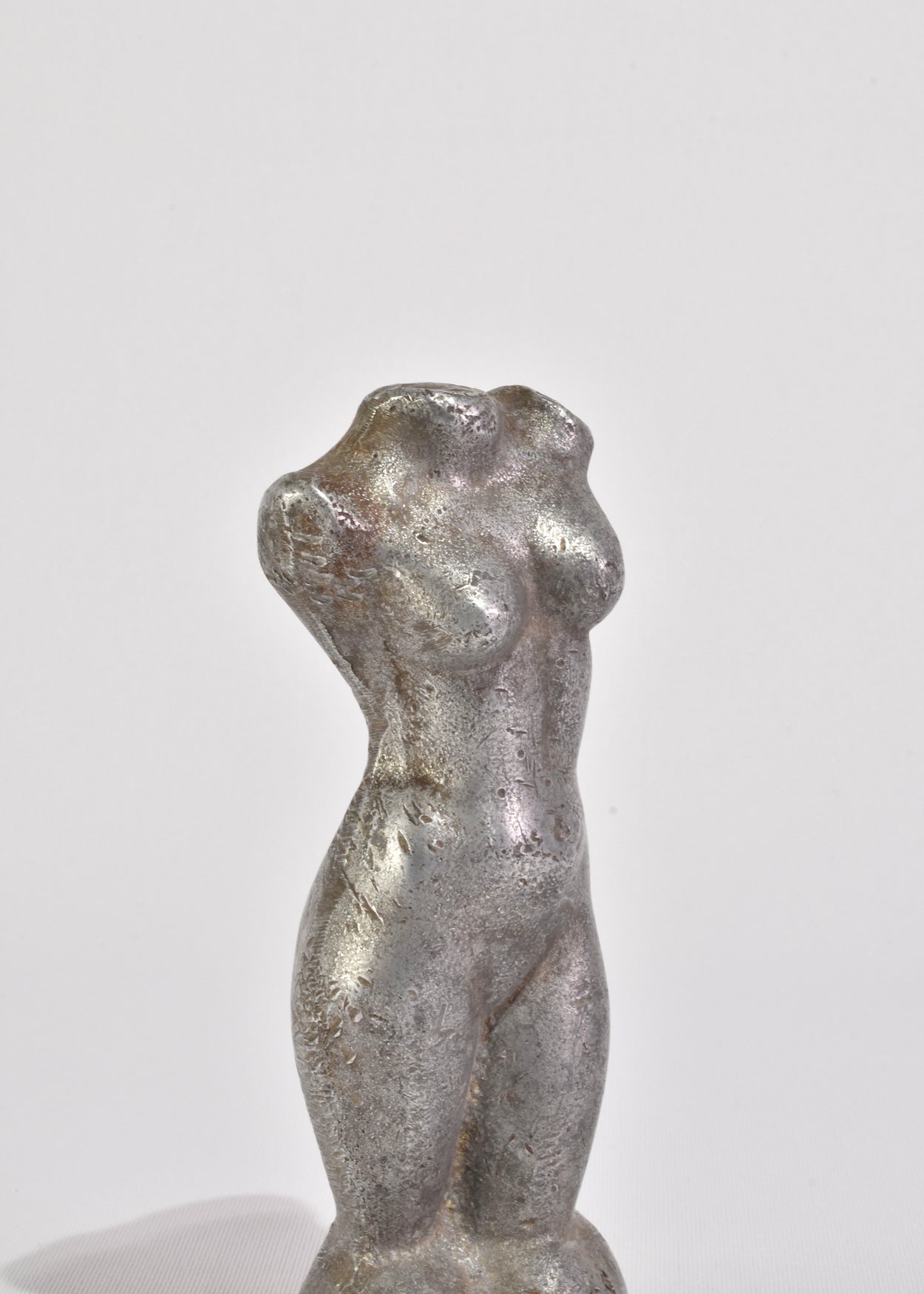 Pewter Torso Sculpture