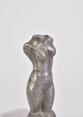 Pewter Torso Sculpture