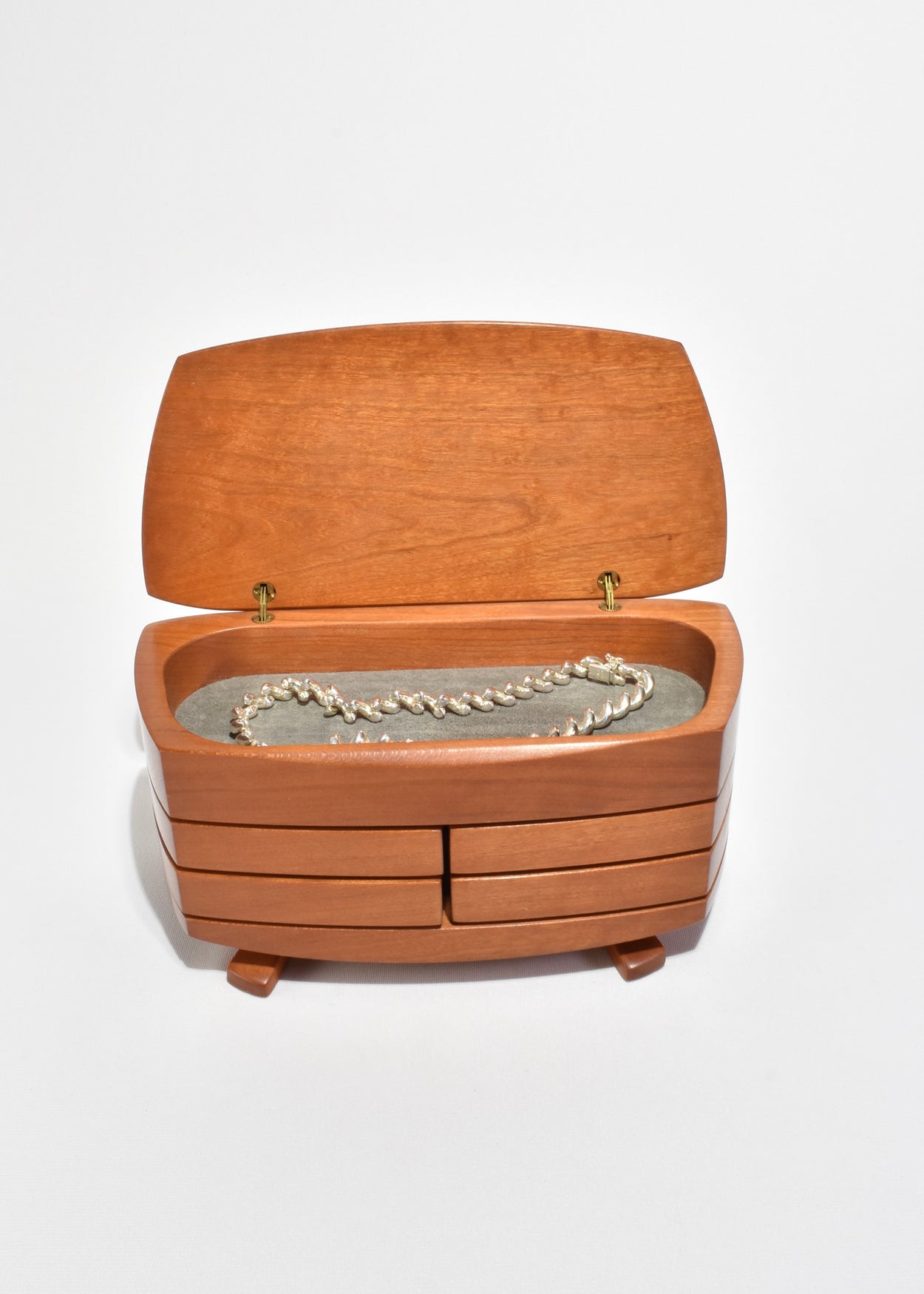 Pivoting Wooden Jewelry Box