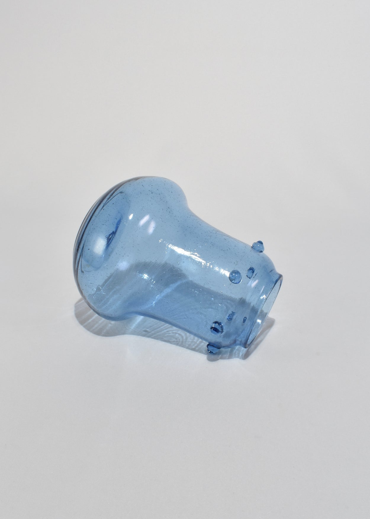 Blue Blown Glass Vase