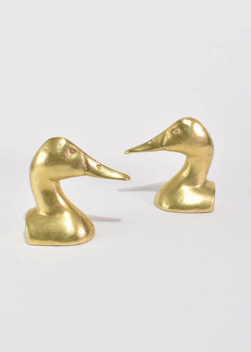 Brass Bird Bookend Set