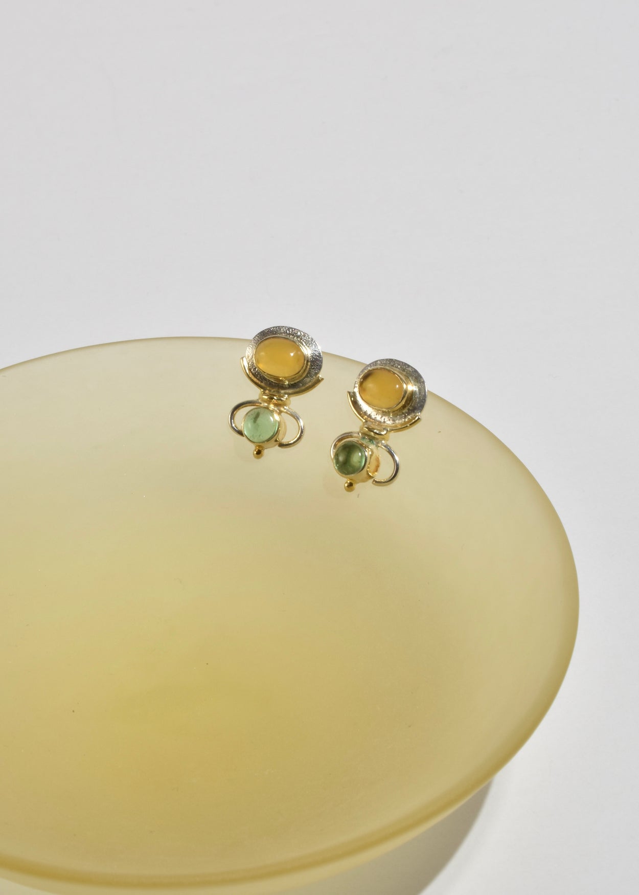 Citrine Peridot Earrings