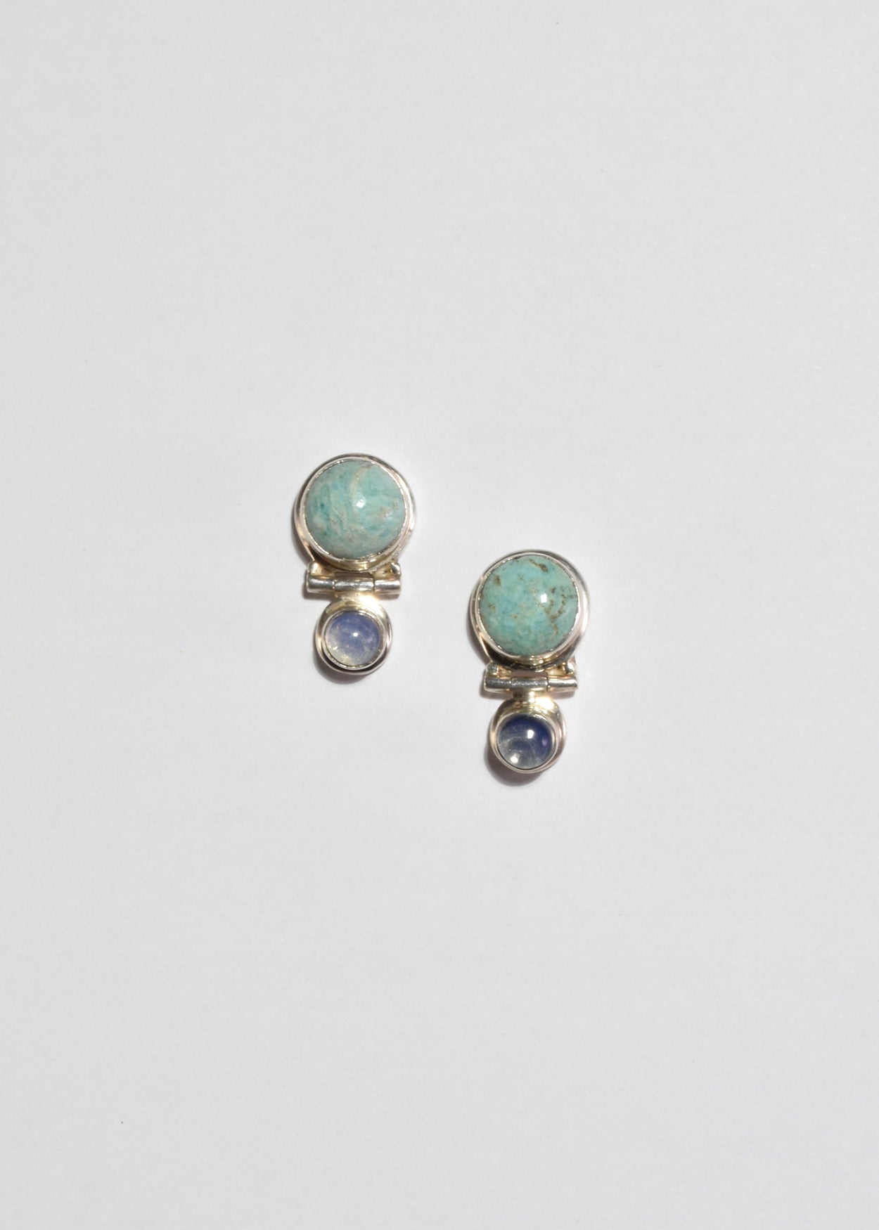 Turquoise Moonstone Earrings