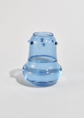 Blue Blown Glass Vase