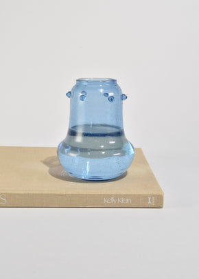 Blue Blown Glass Vase