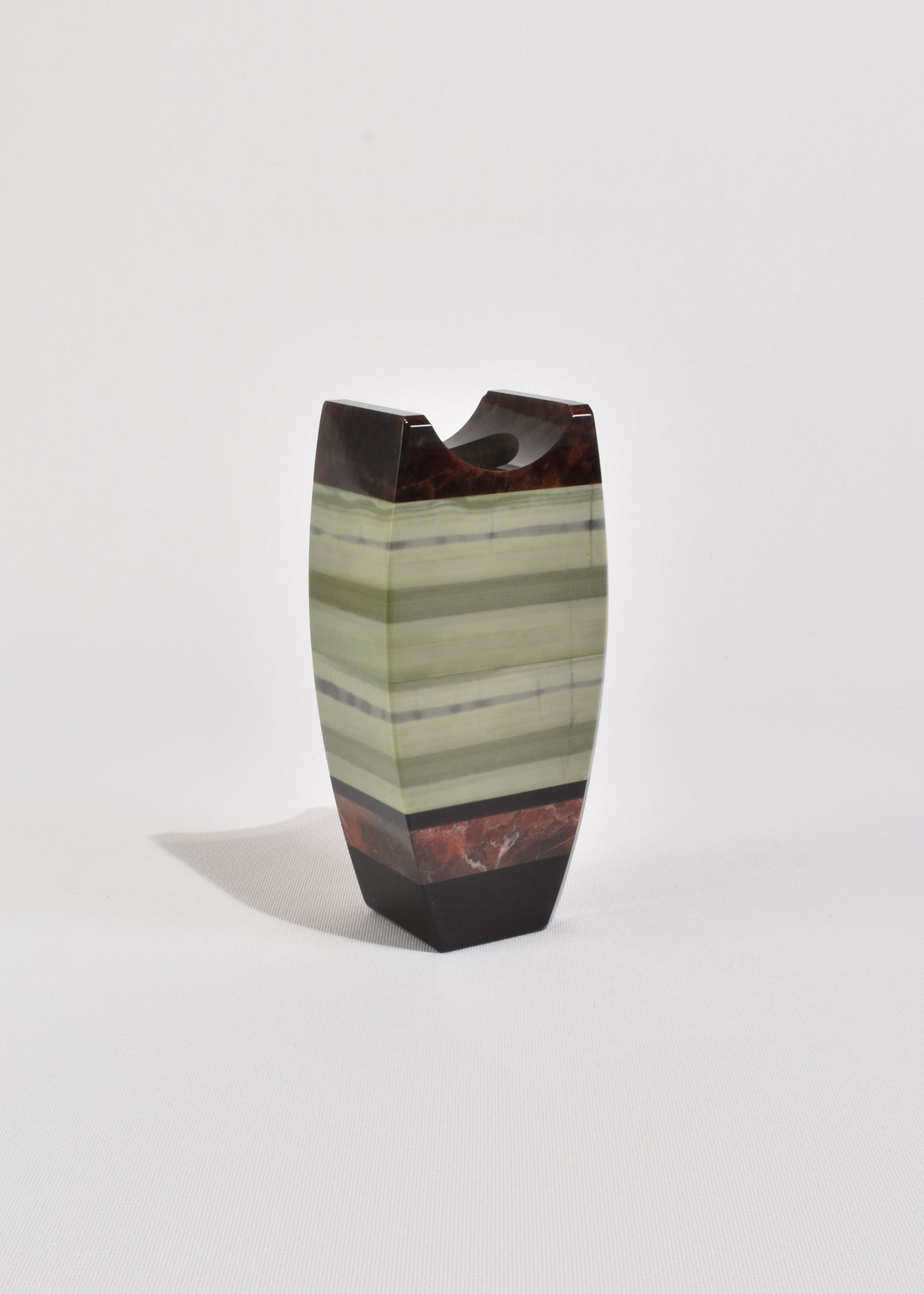 Striped Stone Vase