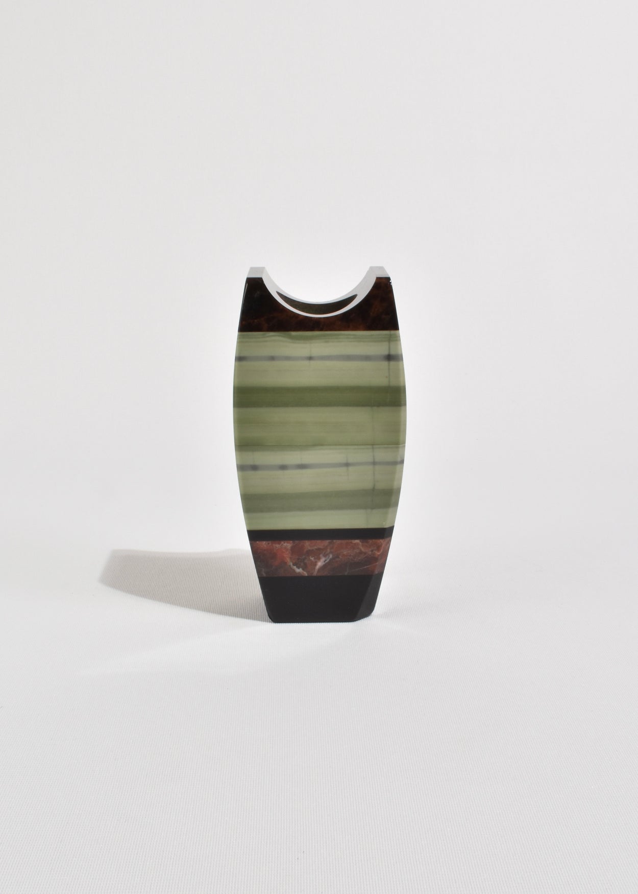 Striped Stone Vase