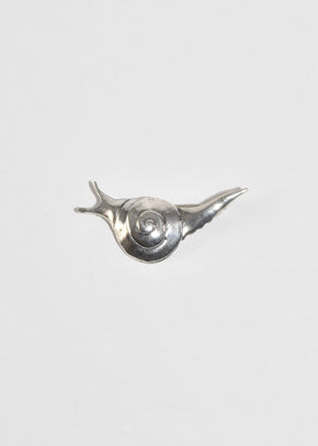 Sterling Snail Brooch