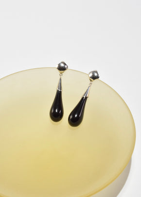 Onyx Teardrop Earrings