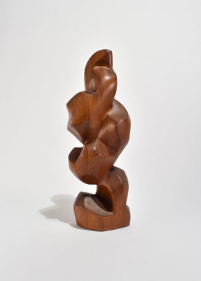 Biomorphic Wooden Sculpture