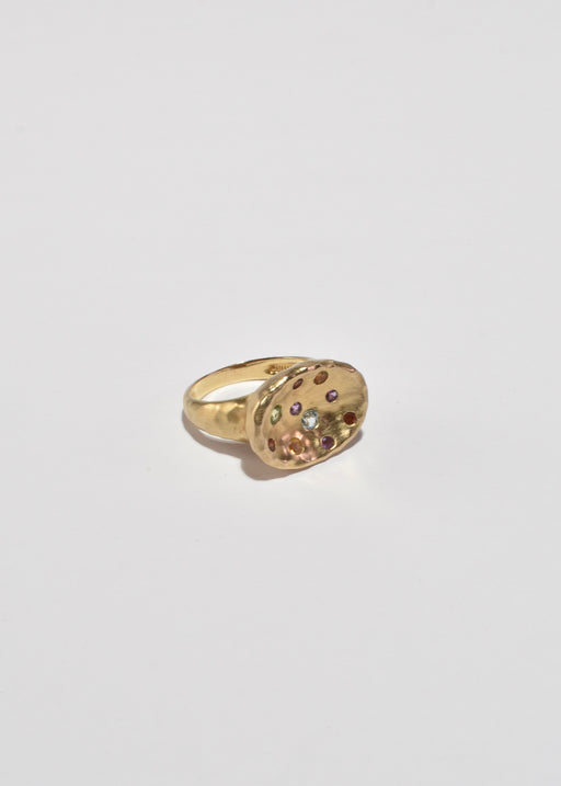 Gold Multi Stone Ring