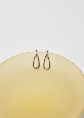 Elongated Hoop Earrings