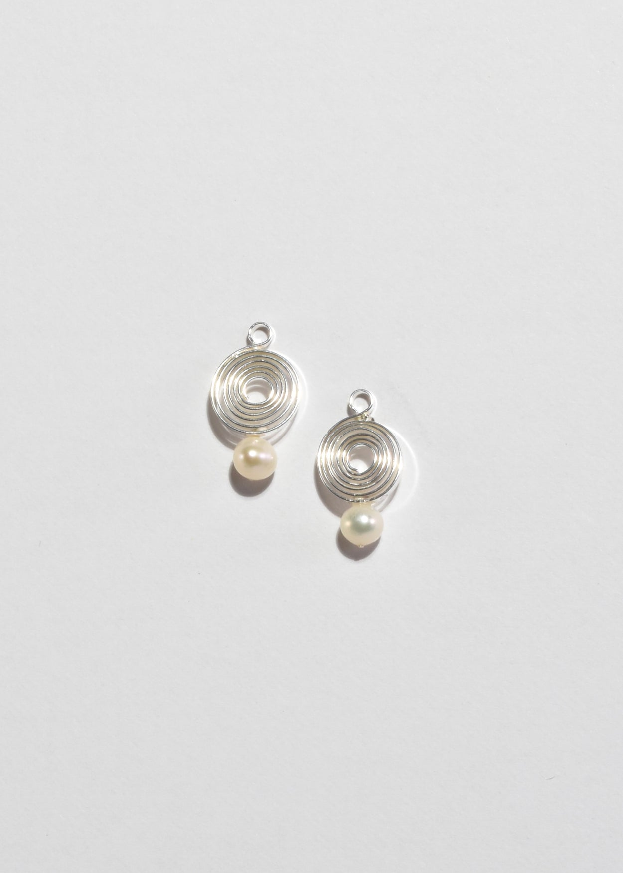 Spiral Pearl Earrings