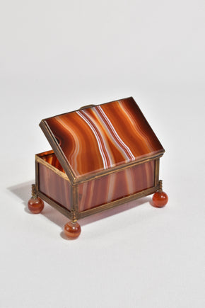 Red Agate Jewelry Box