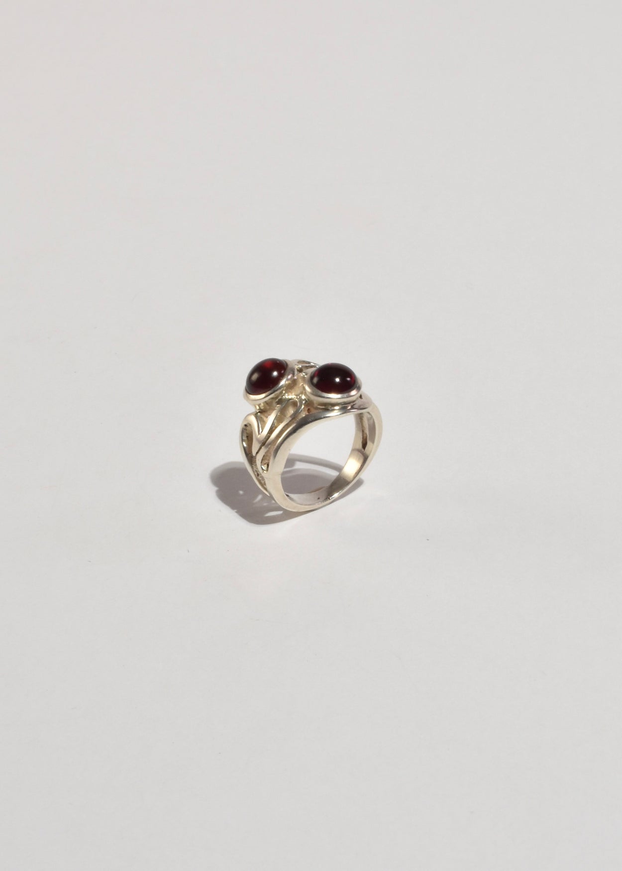 Abstract Garnet Ring