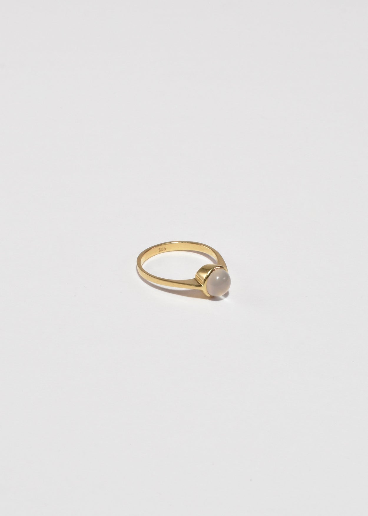 Gold Moonstone Ring