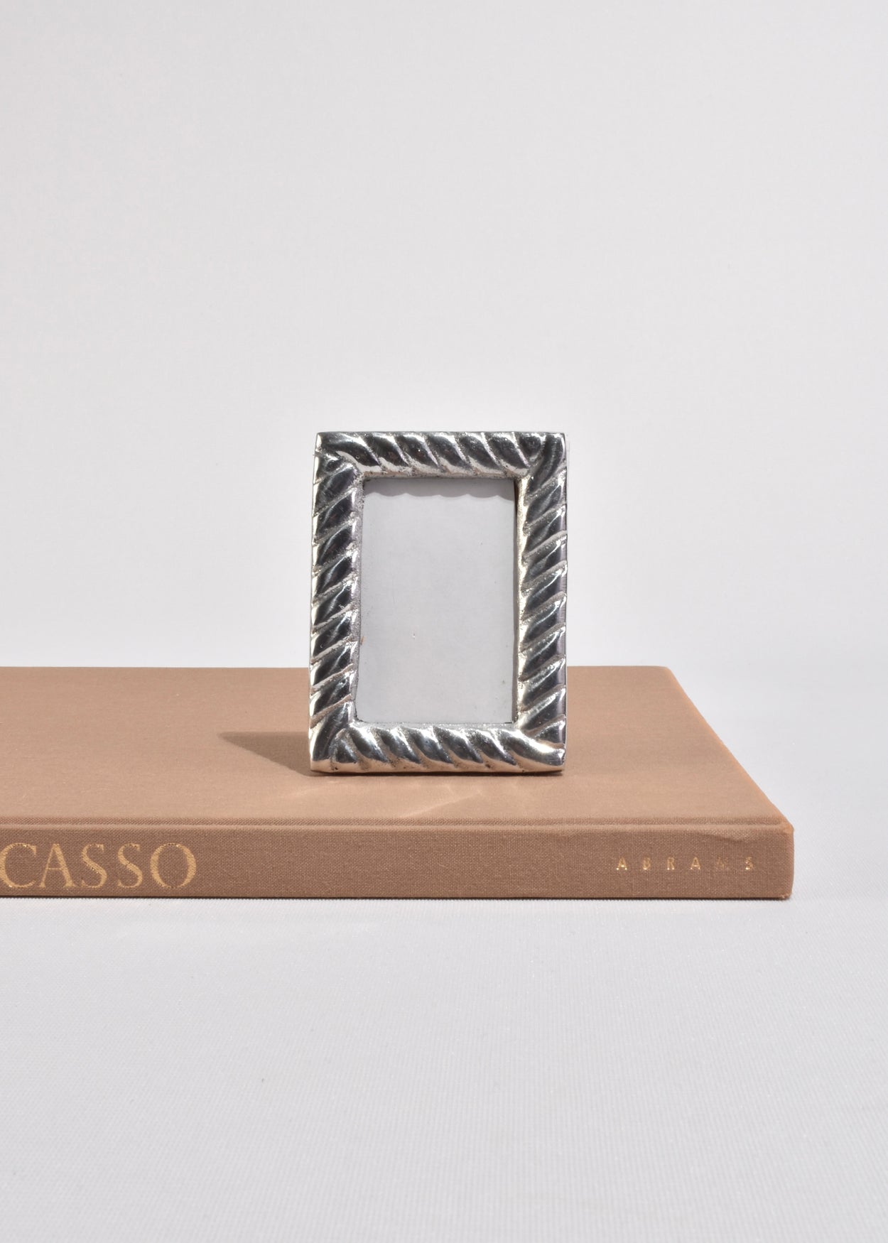 Ribbed Pewter Picture Frame