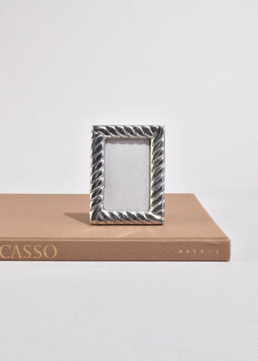 Ribbed Pewter Picture Frame