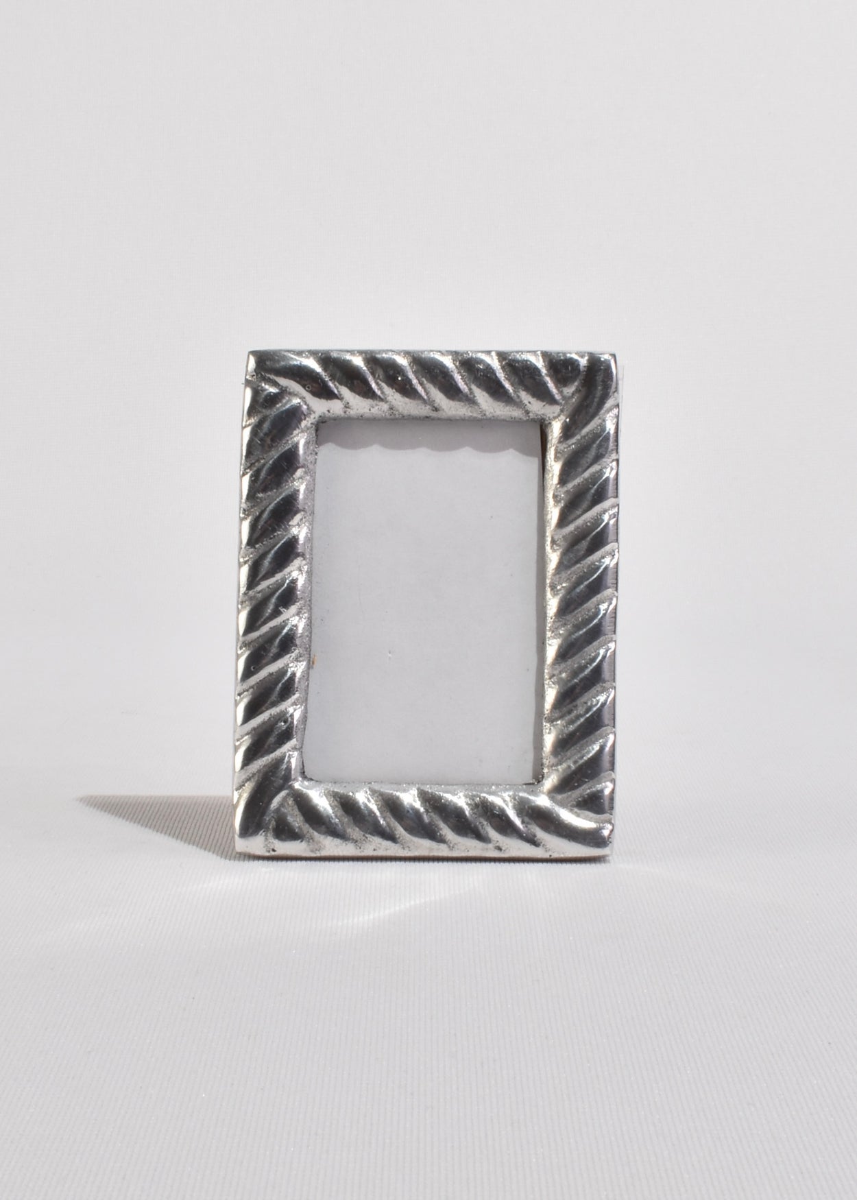 Ribbed Pewter Picture Frame