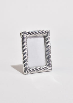 Ribbed Pewter Picture Frame