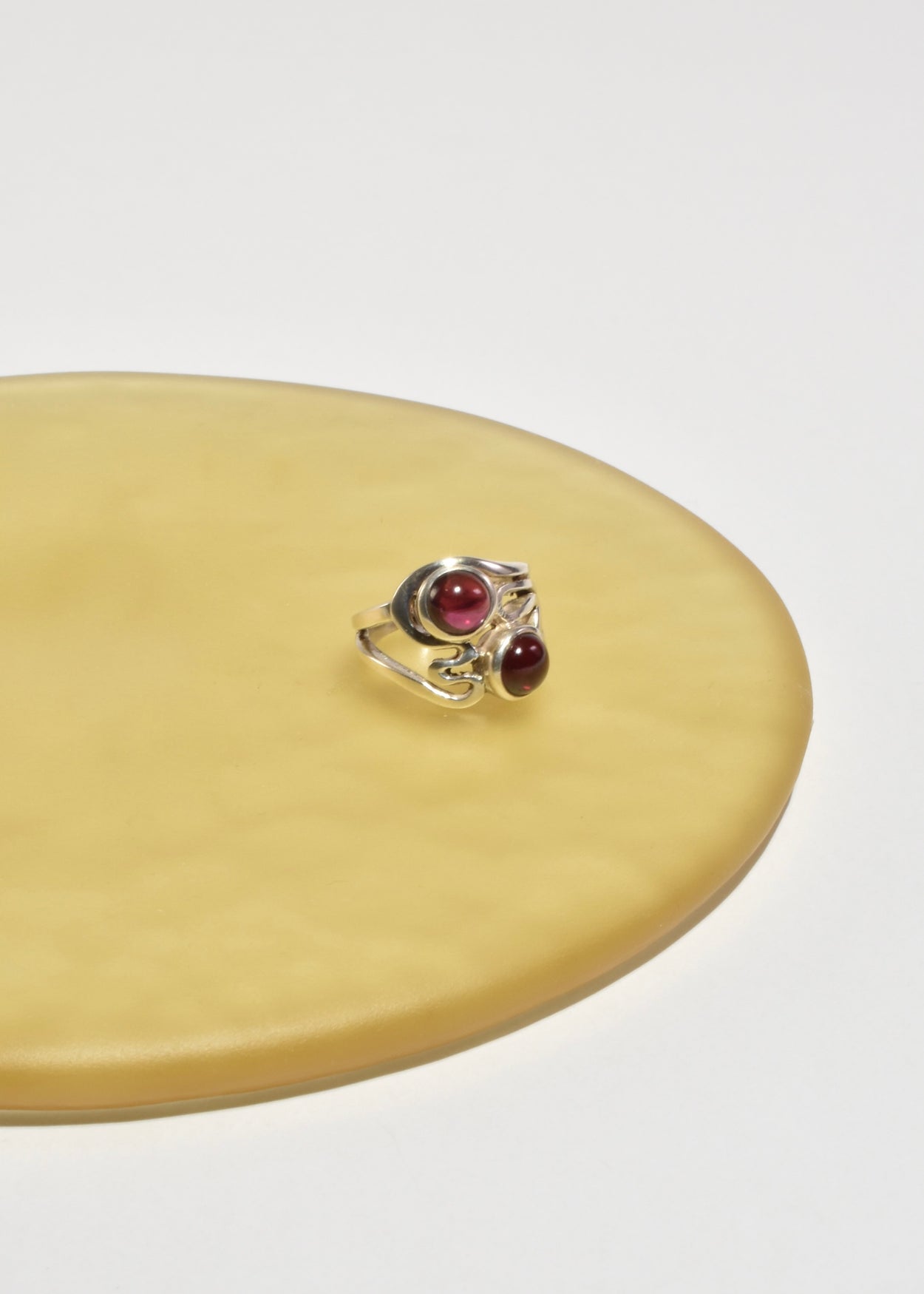 Abstract Garnet Ring