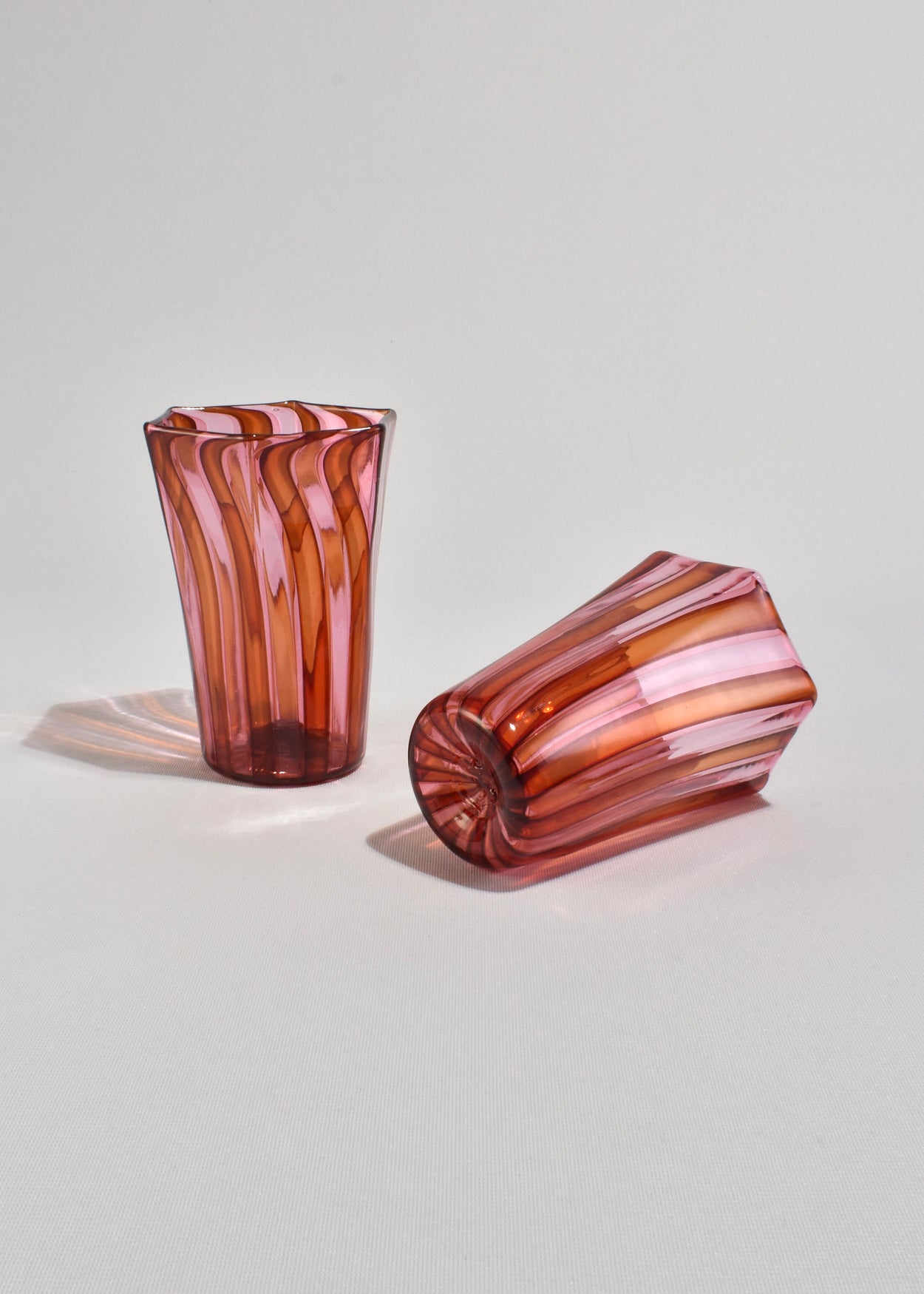 Striped Venetian Glass Set Sample