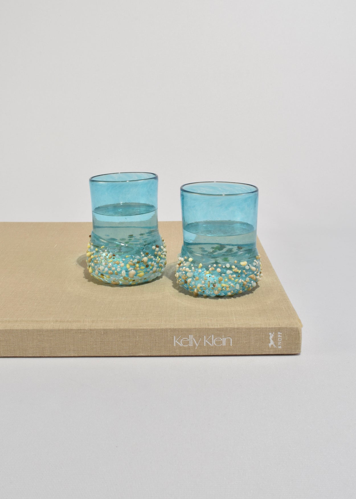 Textured Blown Glass Tumbler Set