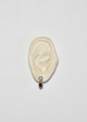 Pearl Garnet Earrings