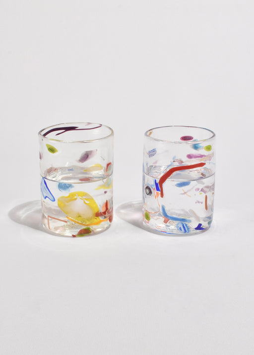 Abstract Glass Tumblers