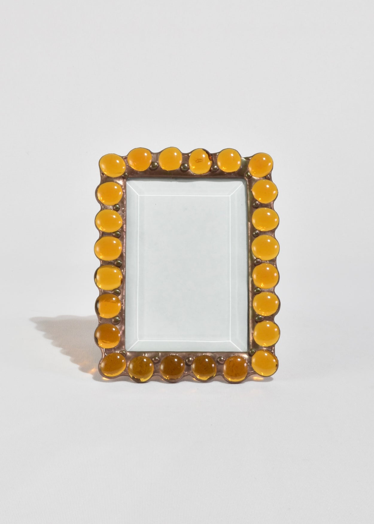 Amber Glass Picture Frame