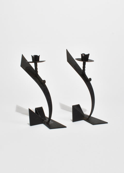 Brutalist Candleholder Set