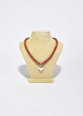 Coral Heart Necklace