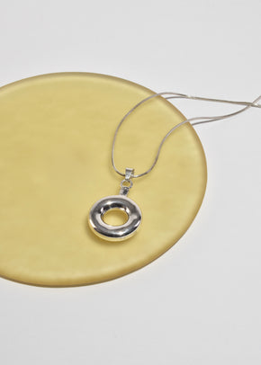 Circle Perfume Pendant Necklace